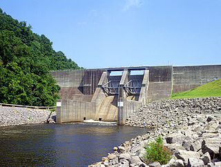 Normandy Dam dam in Coffee County, Tennessee, United States of America