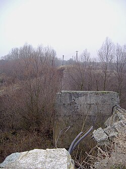 A Balsai Tisza-híd romjai 2007-ben