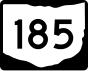 State Route 185 marker