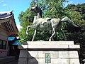 Statue of a sacred horse (Ookami Shrine, Ichinomiya City)