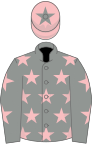 Grey, Pink stars, Pink cap, Grey star