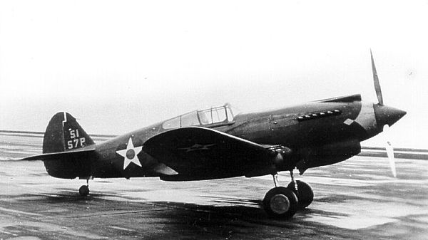 P-40C of the 57th Pursuit Group, probably taken at Windsor Locks, Connecticut, 1941