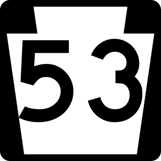 <span class="mw-page-title-main">Pennsylvania Route 53</span> State highway in Pennsylvania, US