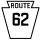 Marqueur de la route 62 de Pennsylvanie