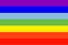 PHENO FLAGS Flagge Handfahne Regenbogen Fähnchen Stockfahne