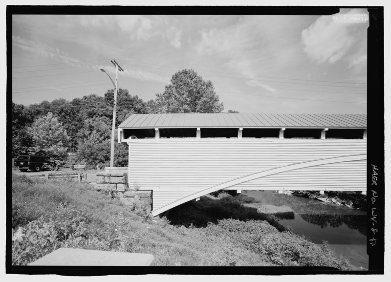 File:PANORAMA. - Barrackville Covered Bridge, Spanning Buffalo Creek on Pike Street , Barrackville, Marion County, WV HAER WVA,25-BARAC,1-17.tif