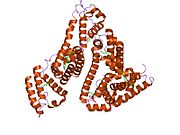 1e7f​: Ljudski serumski albumin u kompleksu sa dodekanoinskom kiselinom (laurinskom kiselinom)