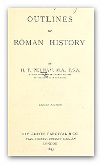 Henry Francis Pelham 19th century British scholar and historian