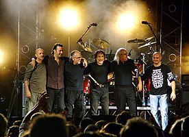 Premiata Forneria Marconi en concert lors du festival "Notte Per Te" en août 2007