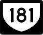 Puerto Rico Urban Primary Highway 181 Markierung