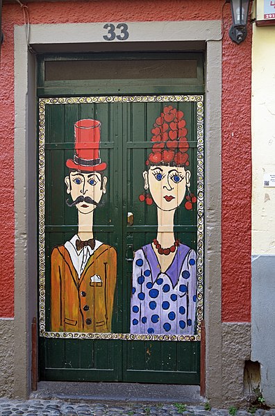 File:Painted door (Pair). Funchal, Madeira.jpg