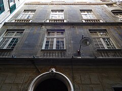 Palàçio Giustiniàn inta Stràdda di Giustinién a-o cìvico 12