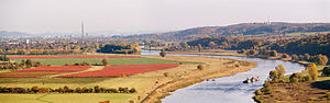 Blick in den Elbtalkessel