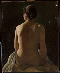 Nude of seated woman