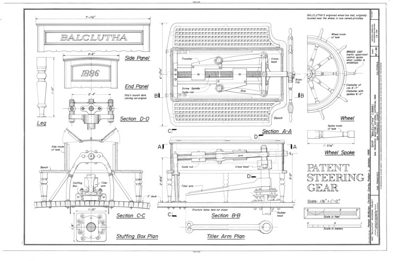 File:Patent Steering Gear - Ship BALCLUTHA, 2905 Hyde Street Pier, San Francisco, San Francisco County, CA HAER CAL,38-SANFRA,200- (sheet 57 of 69).tif