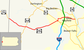 Pennsylvania Route 251 map.svg