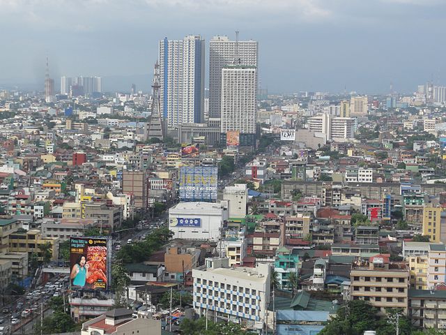 View of Sampaloc towards Quezon City, with España Boulevard