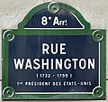 * Nomination Plaque of Washington street in Paris, France. --Chabe01 23:18, 26 October 2023 (UTC) * Promotion  Support Good quality. --Plozessor 05:16, 27 October 2023 (UTC)