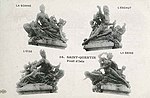  Les quatre statues allégoriques du pont de l'Isle[57] : L'Escaut[58], L'Oise[59], La Seine[60], La Somme[61] 
