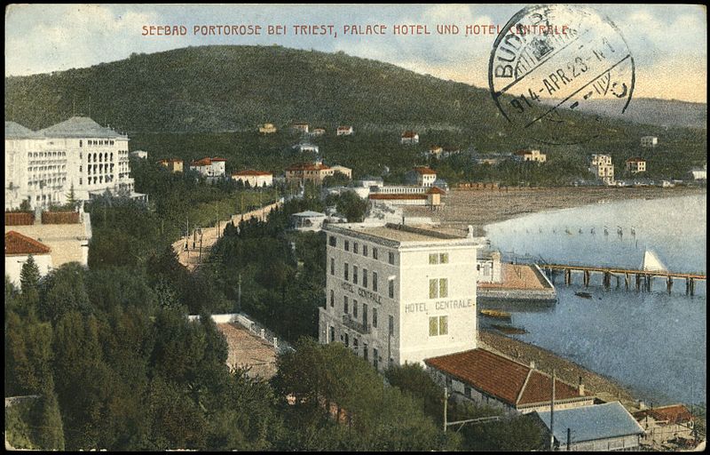 File:Postcard of Portorož 1914.jpg