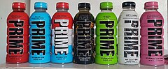 Various flavors of Prime Hydration