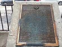 The inscription of the plaque written by the Scarborough Historical Society dated 1977. RHKCI Plaque.jpg