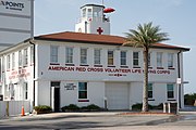 The American Red Cross Volunteer Life Saving Corps Station, Jacksonville Beach, Florida, US This is an image of a place or building that is listed on the National Register of Historic Places in the United States of America. Its reference number is 14000187.