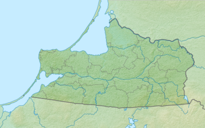 Location map Ruoššâ Kaliningrad kuávlu