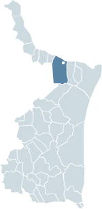 Location of Reynosa within Tamaulipas