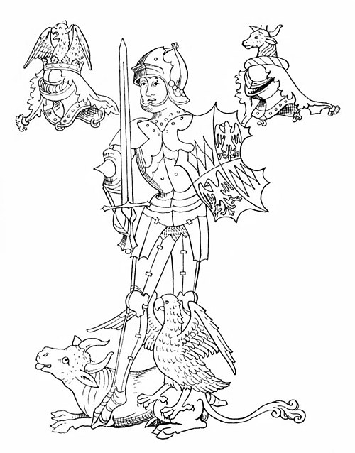 Richard Neville, 16th Earl of Warwick (1428–1471), "The Kingmaker", a grandson of Ralph Neville, 1st Earl of Westmorland, and Joan Beaufort. On his sh