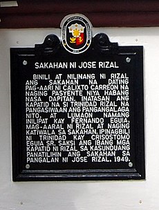 Rizal Çiftliği tarihsel marker.jpg