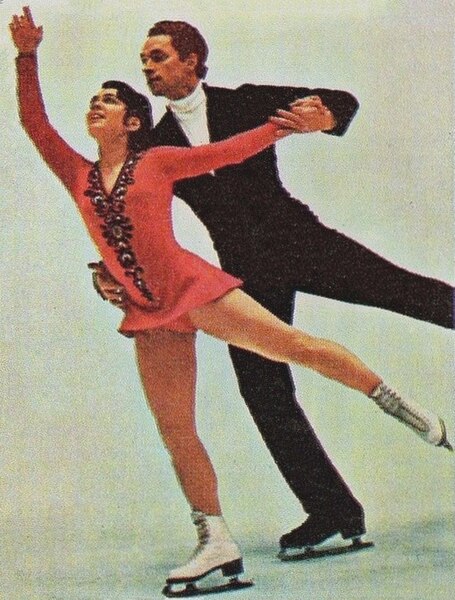 Irina Rodnina and Alexei Ulanov, in 1972