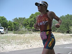 at the Wildflower Triathlon, 2008