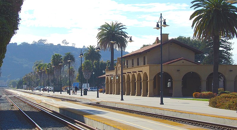 File:Santa Barbara train station, California, 7 March 2007.jpg