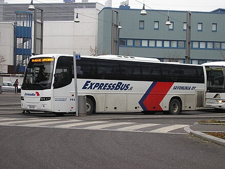 Coach of the express service cooperation Expressbus. The coaches are often used also on non-express lines.