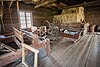 Interior of a dwelling on the grounds of the forestry museum