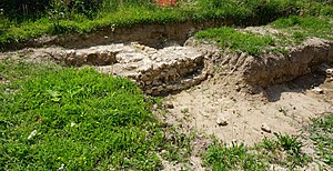 Remains of the foundation walls of Binzen Castle 2018