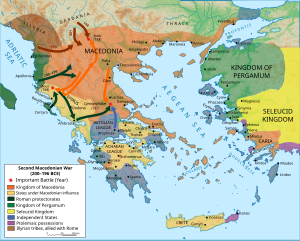 Mappa della Grecia durante la guerra