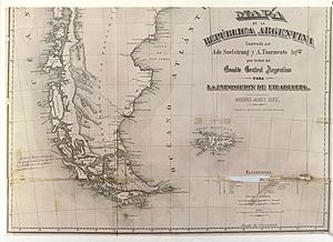 Argentine map made by Seelstrang and Tourmente in 1875 with a handwritten proposal of 1876. Seelstrang.1875.jpg