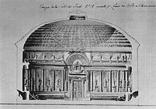 Unrealised (1765) plans for a new senate chamber at the Royal Castle in Warsaw Senate Chamber design Warsaw Louis.JPG