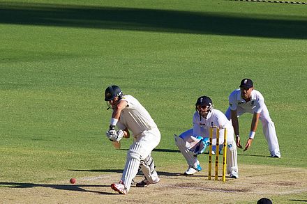 Batting during The Ashes