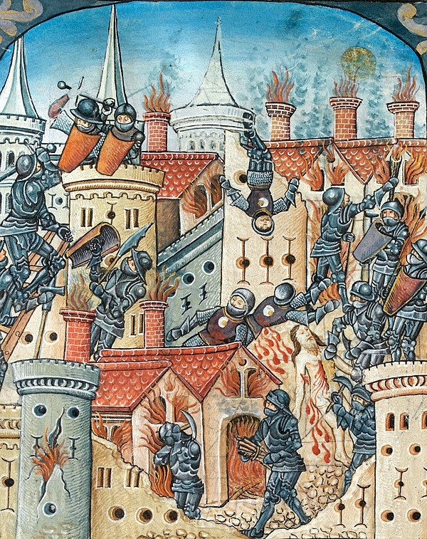 'Siege and destruction of Jerusalem', La Passion de Nostre Seigneur c. 1504