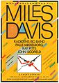 Plakat af Simon Bang, vedr. overrækkelsen af Sonningprisen til Miles Davis, 1984.