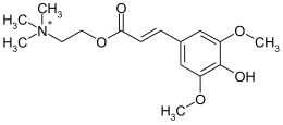 Structure de cations sinapine.svg