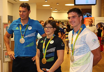 Slika:Slovene medallists Rio 2016.jpg