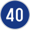 Slovenië verkeersbord II-38 (40).svg