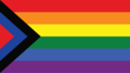 A társadalmi igazságosság színeivel kiegészített zászló