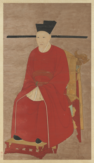 A portrait of Emperor Gaozong of Song (r. 1127–1162)