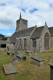 Tenggara view St Mary the Virgin Gereja di Hawkesbury.jpg