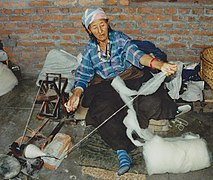 Spinning old woman in Nepal..jpg